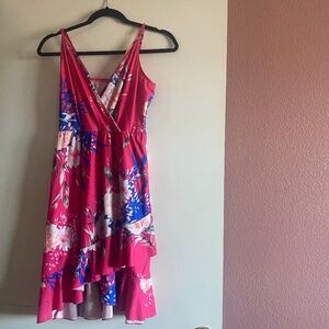 Hawaiian Floral Print Dress